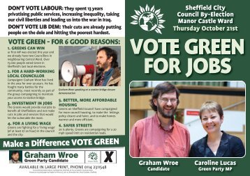 See Graham's election leaflet here - Sheffield Green Party