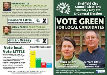 Download the Broomhill Election leaflet here. - Sheffield Green Party