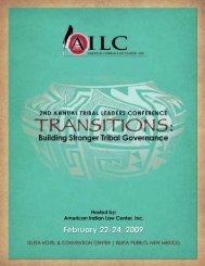 dowload final conference program - American Indian Law Center