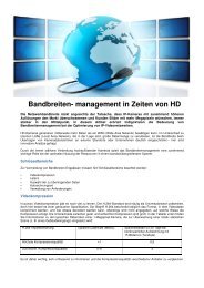 Bandbreiten- management in Zeiten von HD - IndigoVision
