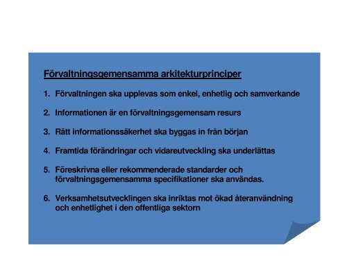 Svenskt Nationellt ramverk för interoperabilitet ... - Semicolon