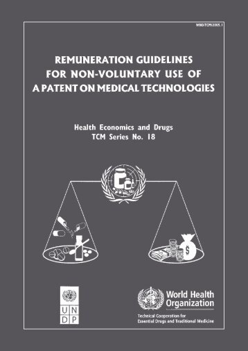 Remuneration guidelines for non-voluntary use of a patent on