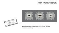 Kommunikationsadapter USB, VGA, HDMI - Rutenbeck