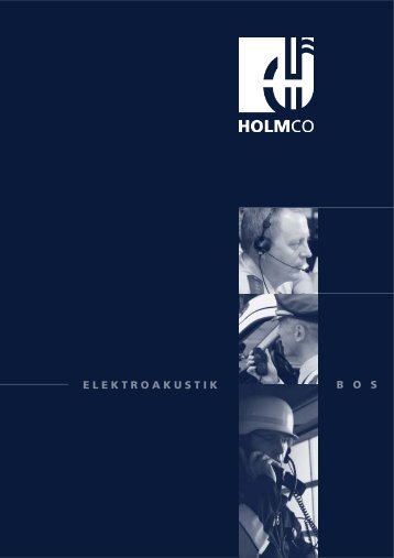 Hörsprechgarnituren - HOLMCO - Holmberg Elektroakustik