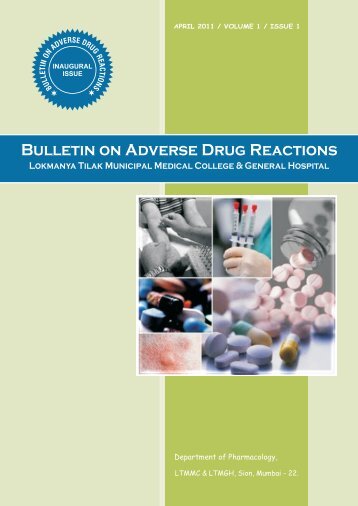 Bulletin on Adverse Drug Reactions - Lokmanya Tilak Municipal ...