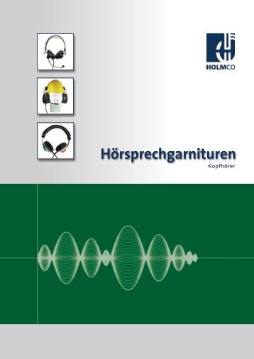 Einseitige Hörsprechgarnituren - HOLMCO - Holmberg Elektroakustik