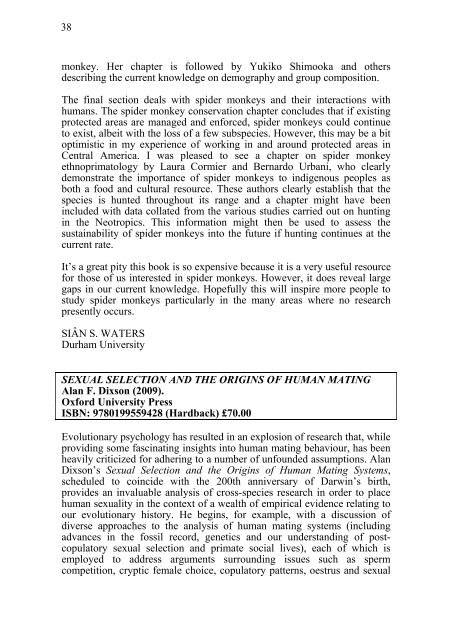 2009 Vol 99.pdf (2.45mb) - Primate Society of Great Britain