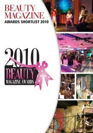 AWARDS SHORTLIST 2010 - Beauty Magazine