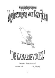 Maandblad oktober 2010 - VV De Kanarievogel