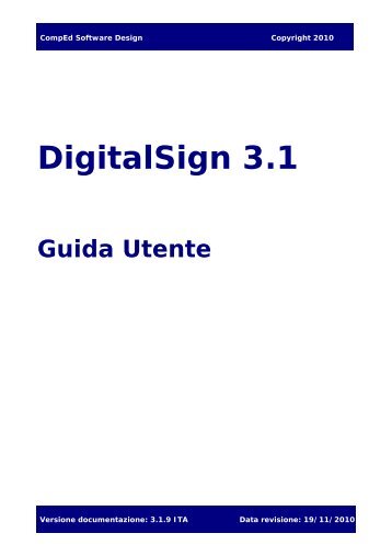 DigitalSign 3.1 - Guida Utente - Gruppo Banca Sella