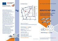 Flyer BERUFSSTART plus