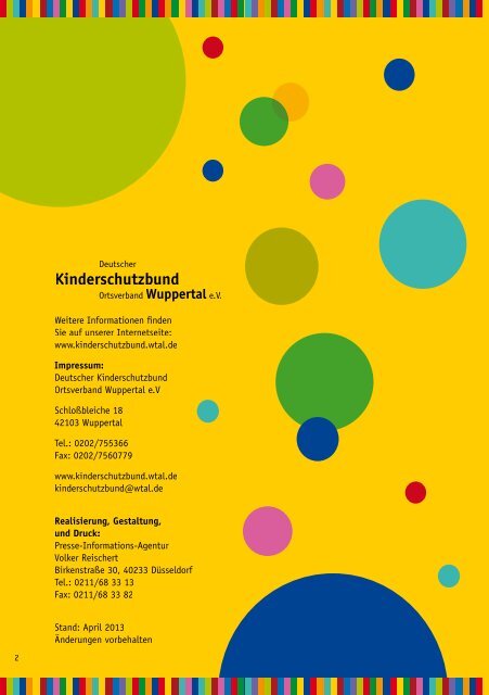 40 Jahre 40 Jahre - Kinderschutzbund Wuppertal