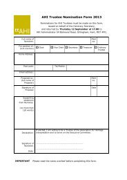 AHI Trustee Nomination Form 2013 - Association for Heritage ...