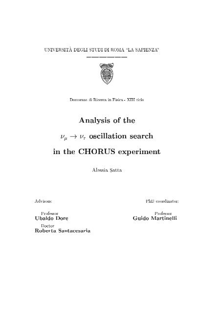 Universit A Degli Studi Di Roma La Sapienza Chorus