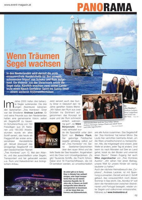 Event-Magazin mit Regional-Tipp | Ausgabe 16. | April 2015  