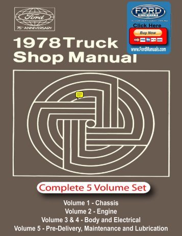 1978 Ford truck shop manual #5