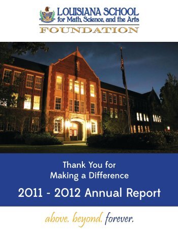Annual Report 2011-12 - Louisiana School for Math, Science, and ...