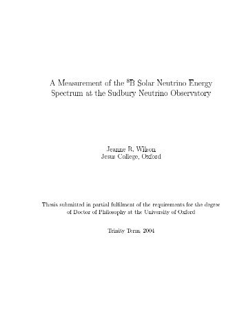 A Measurement of the %B Solar Neutrino Energy Spectrum at the ...
