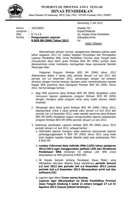 Dinas Pendidikan Provinsi Jawa Tengah