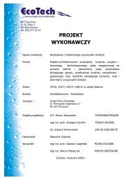 PROJEKT WYKONAWCZY