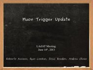 Muon Trigger Update - LArTPC DocDB