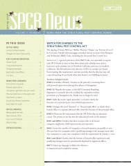 sPrIng 2008 - Structural Pest Control Board - State of California