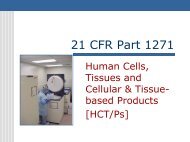 21 CFR Part 1271