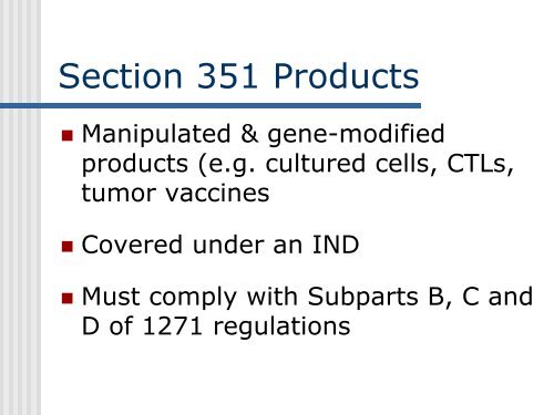 21 CFR Part 1271