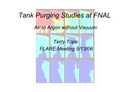 Tank purging presentation - LArTPC DocDB