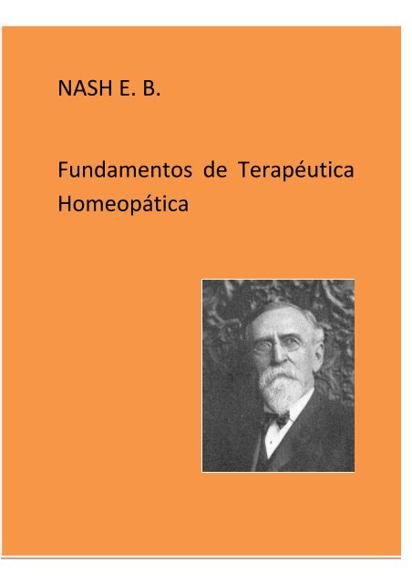 NASH E. B. Fundamentos de  Terapéutica Homeopática