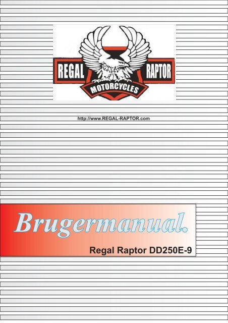 manual Regal Raptor03082007.cdr - OutGear