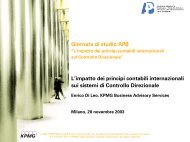 Enrico Di Leo – Partner KPMG Business Advisory Services - APB