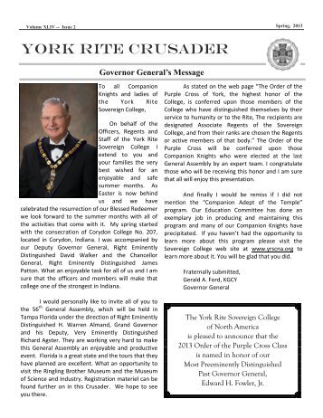 edition - York Rite Sovereign College