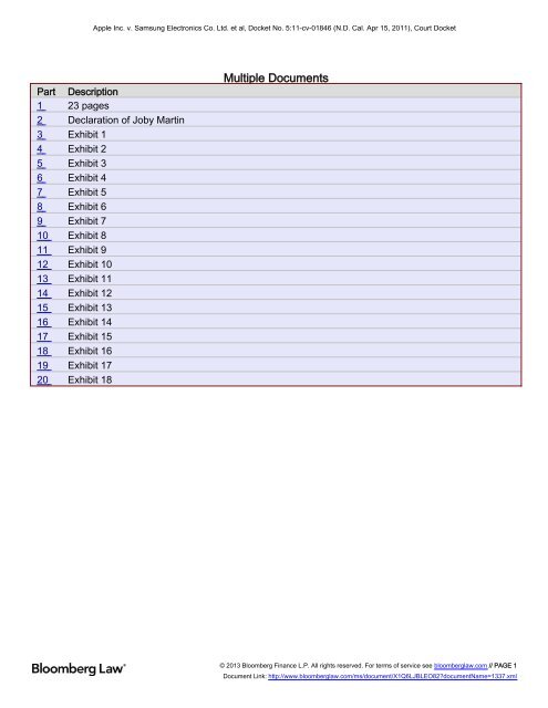 exhibit 1 - A Case study in patent litigation: apple v. samsung ...