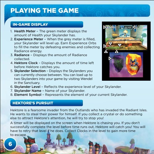 INSTRUCTION BOOKLET - Skylanders