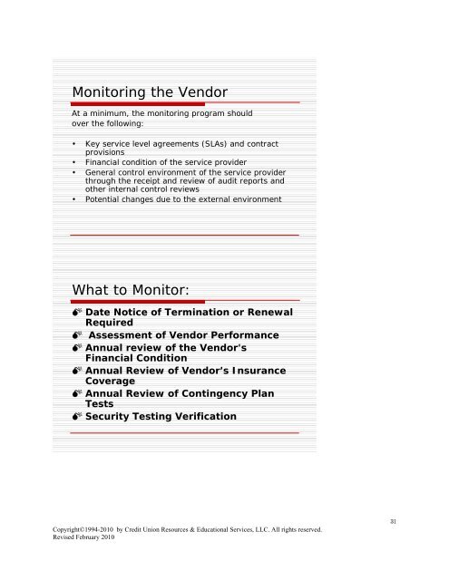 regulatory and compliance issues and considerations