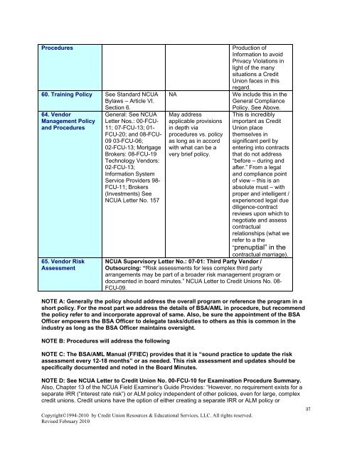 regulatory and compliance issues and considerations