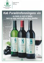 KÃ¸b ForÃ¦ldreforeningens vin - Familier med krÃ¦ftramte bÃ¸rn