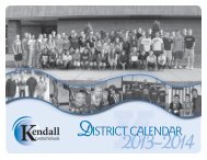 DISTRICT CALENDAR - Kendall Central School