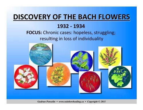 to download Gudrun's presentation: Bach Flowers - Journey to ...