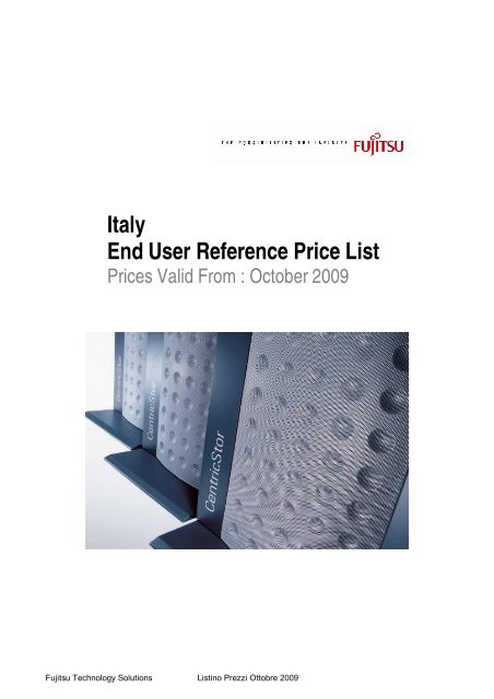 Italy End User Reference Price List - Signal Computer