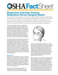 Respiratory Infection Control: Respirators Versus Surgical ... - OSHA