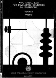 wipo model law for developing countries on inventions - Knowledge ...