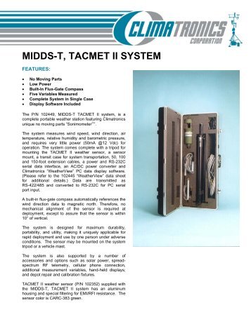 midds-t, tacmet ii system