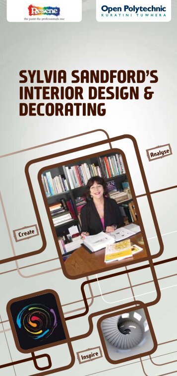 SylvIA SAndford'S InterIor deSIgn & deCorAtIng - Open Polytechnic