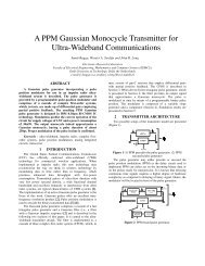 A PPM Gaussian Monocycle Transmitter for Ultra-Wideband ...