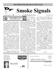 Smoke Signals - Metedeconk River Yacht Club