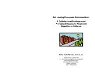 Fair Housing Reasonable Accommodation Laws: - Mental Health ...