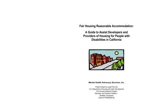 Fair Housing Reasonable Accommodation Laws: - Mental Health ...