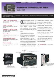 Network Termination Unit Model 2701